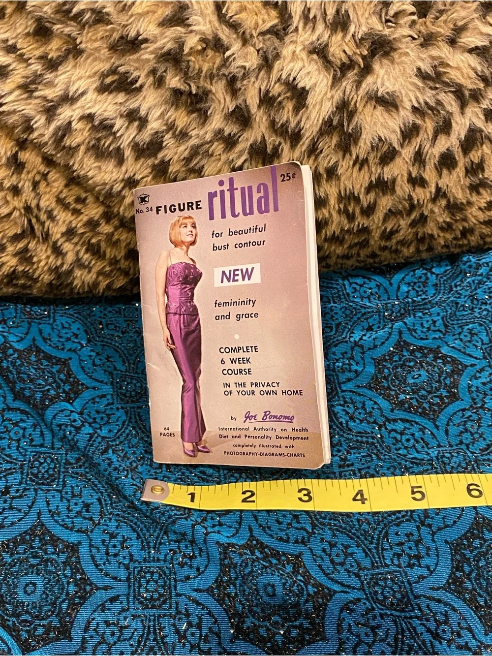 Vintage Purple 'Ritual' Figure Bust Contour Guide - 1950s/60s
